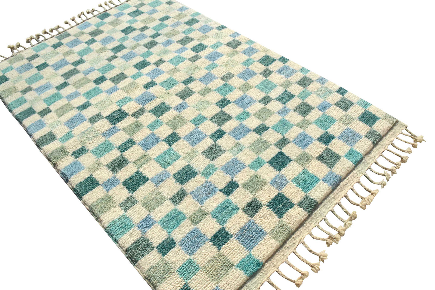 Cool Check Accent Rug