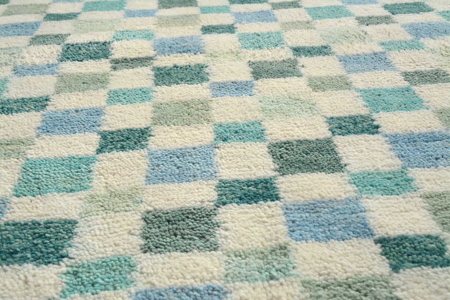 Cool Check Accent Rug