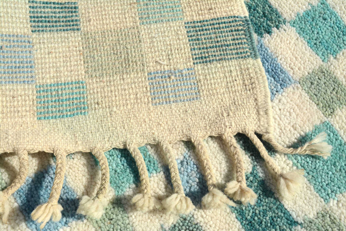 Cool Check Accent Rug