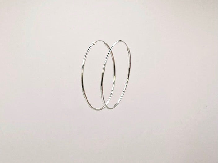 Medium Sterling Hoops