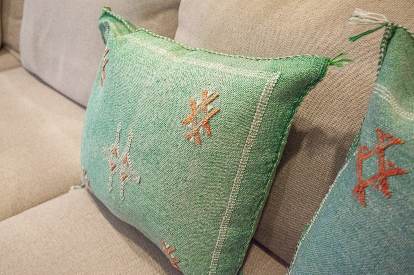 Square Cactus Silk Pillowcase